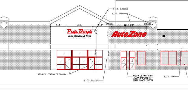 Pep Boys in Patchogue Adding AutoZone to Building