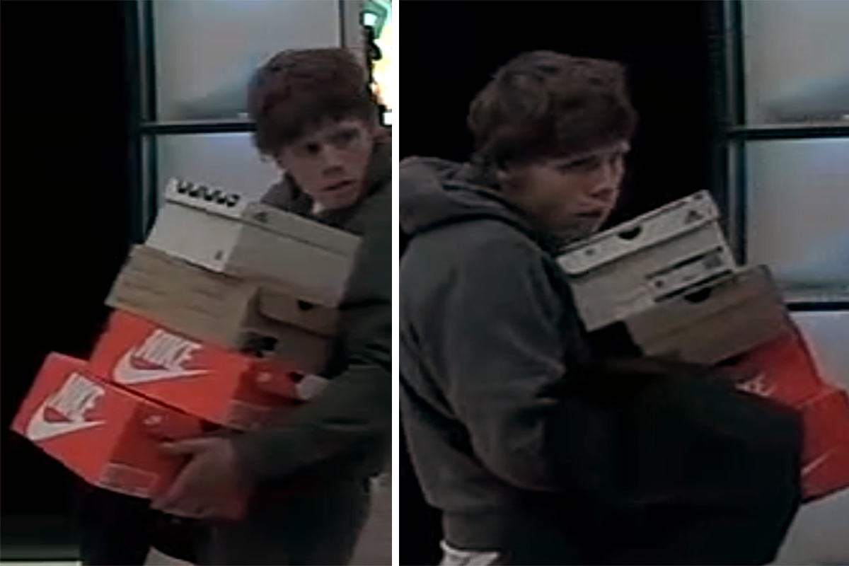 Sneaky Sneaker Thief Scurries Out Of Islandia Store With 450 In Shoes   CW24 028a 