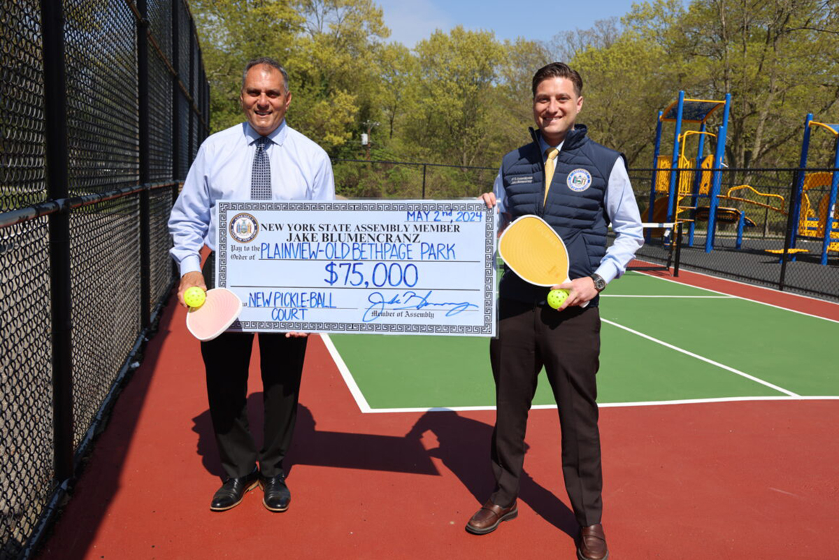 Town of Oyster Bay Opens New Pickleball Courts in Plainview-Old Bethpage